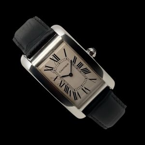 Cartier Tank Américaine CPCP Platin Box Ref. 1734 / W2601651