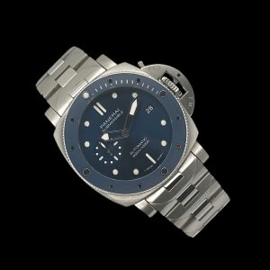 Panerai Submersible Blu Notte Stahl Box Papiere Ref. PAM01068