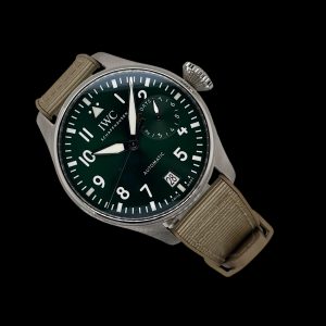 IWC Große Fliegeruhr Grünes ZB Box Papiere Ref. IW501015