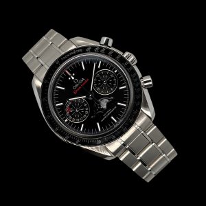 Omega Speedmaster Mondphase Stahl Box EKR Ref 304.30.44.52.01.001