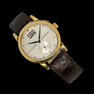 A. Lange & Söhne Saxonia 1. Generation 18K Box Jahr 1994 102.002