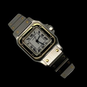 Cartier Santos Galbée Automatik Stahl / 18K Ref. 0902