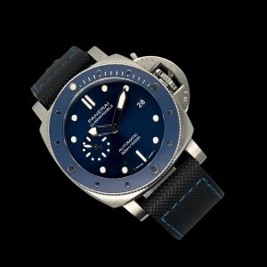 Panerai Submersible Blu Notte Stahl Box Papiere Ref. PAM01068