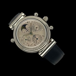 IWC Da Vinci Ewiger Kalender Rattrapante Platin Papiere IW375101
