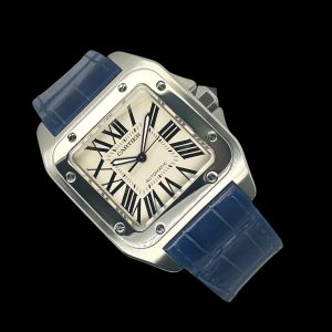 Cartier Santos 100 LM Stahl Box Papiere 2004 Ref. W20076X8 / 2656