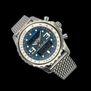 Breitling Chronospace Stahl blaues Zifferblatt Ref. A78365