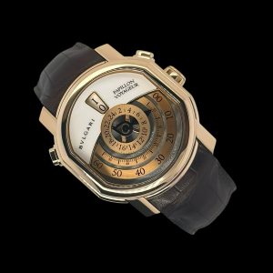 Bvlgari Papillon Voyageur 18K Rosé Box Papiere Ref. BRRP46GGMTP