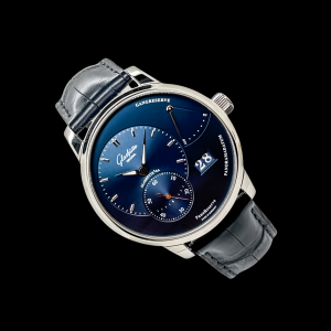 Glashütte Original PanoReserve Stahl Papiere Ref.1-65-01-26-12-55